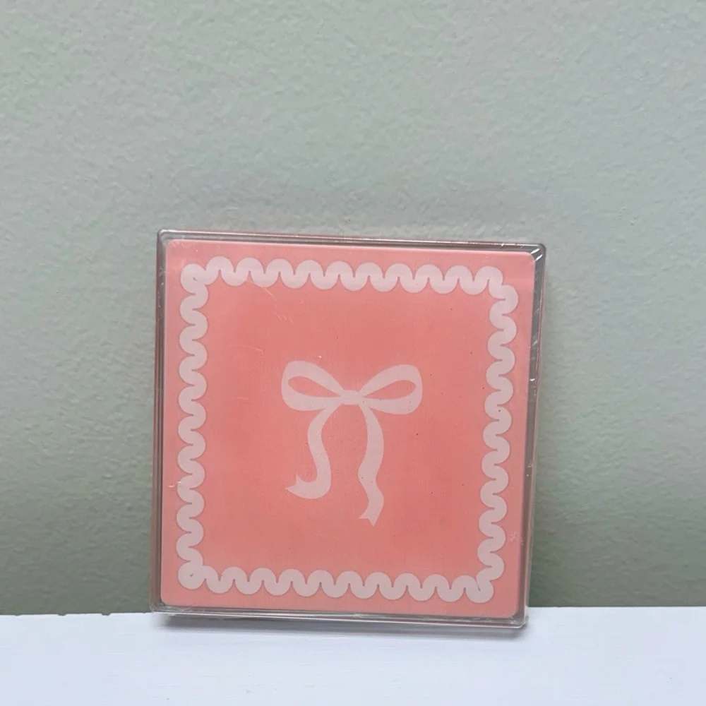 3 for $15 SALE Target 2 sets of Coasters Coquette Pink & White Bow, 8 total